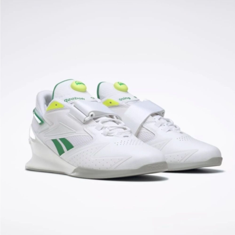 Rebook The Pump White/ Green Lifting Shoes Men’s S: 13